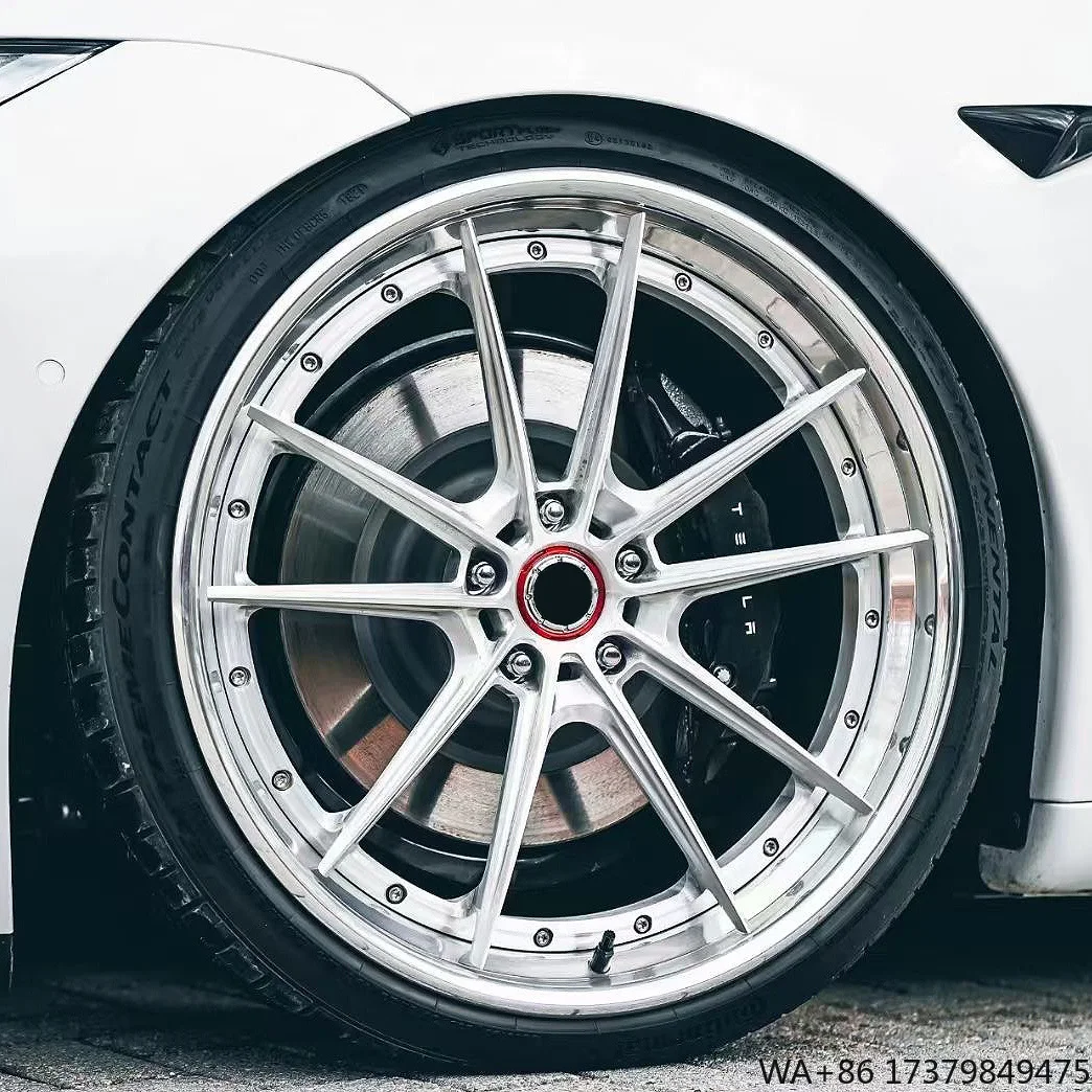 

Silver T6061 Forged Rims Alloy Wheels 18 19 20 21 22 23 24 Inch 5X112 5X108 5X114.3 5X120 Hubs for Tesla Model