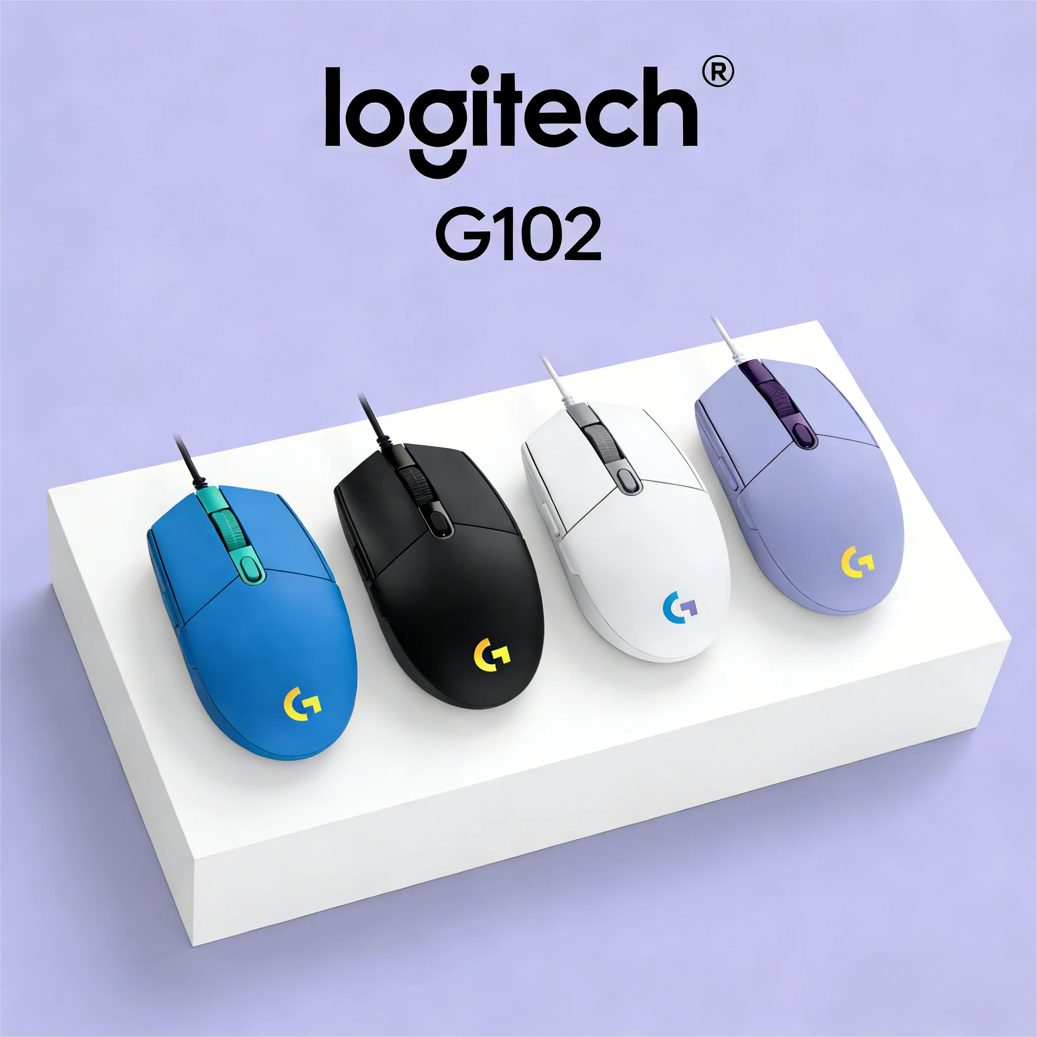 

Logitech G102 2nd Gen Enhanced Wired Esports Mouse, RGB Lighting & Custom Macro Side Buttons