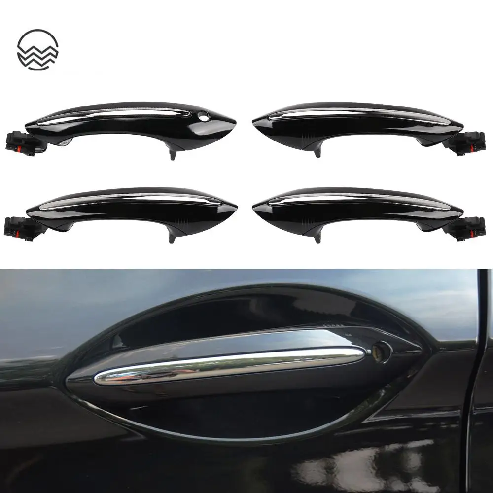 For BMW F10 F07 F02 Black With Comfort Access Outside Door Handle For BMW 5 6 7 Series 525 528 530 535 730 740 750i 51217231931