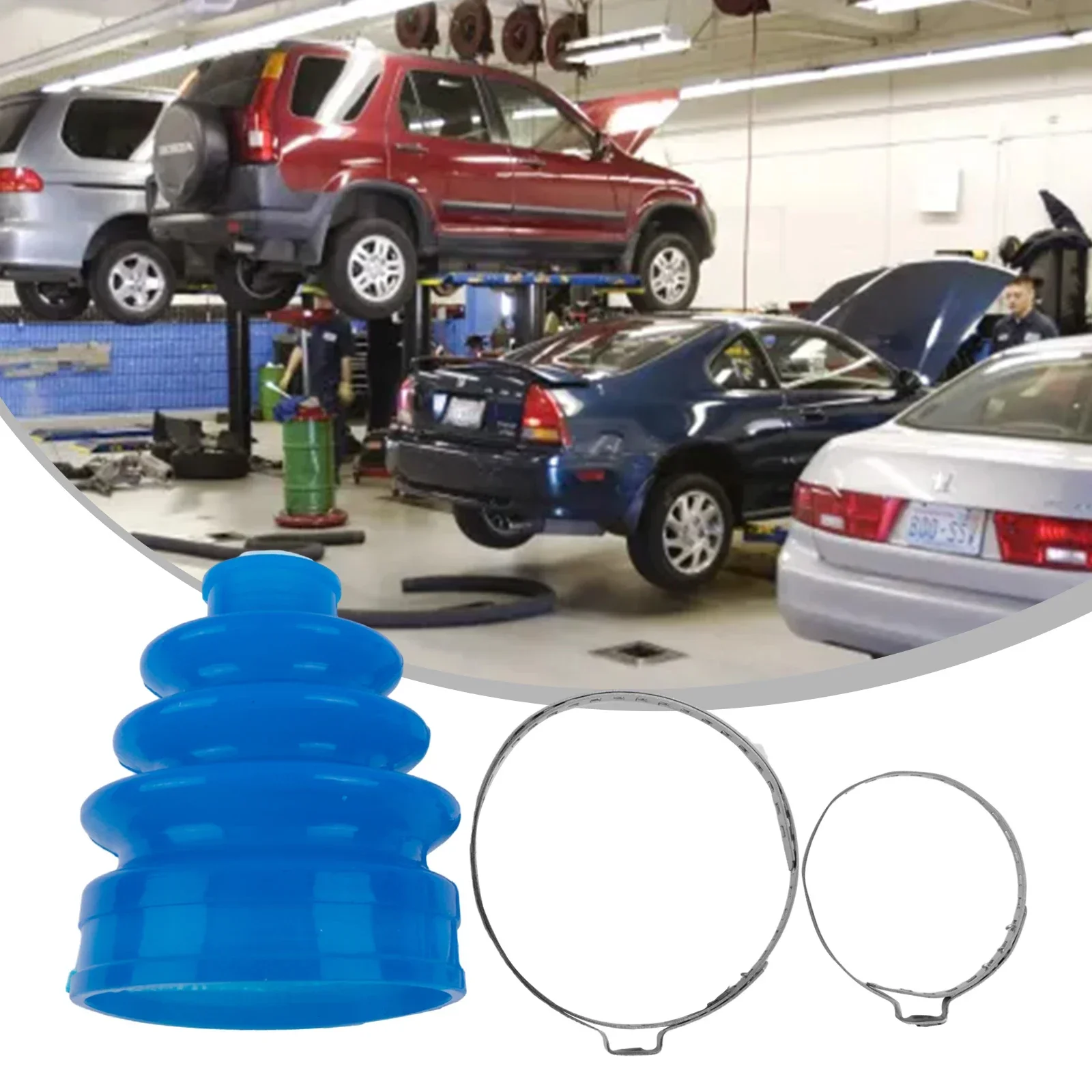 

For Rack Steering Boot Gaiter Parts & Accessories Clamps Blue Kit Metal Set Practical To Use Reliable／Easy To Install