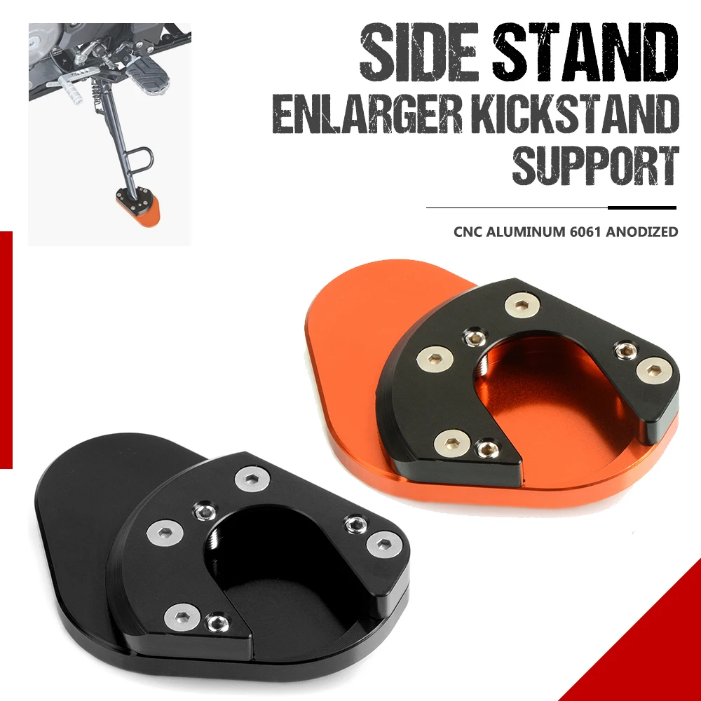 

Kickstand Side Stand Extension Pad Plate FOR RC DUKE125 DUKE200 DUKE390 Supermoto SM SMC Adventure 690 950 990 Super Enduro