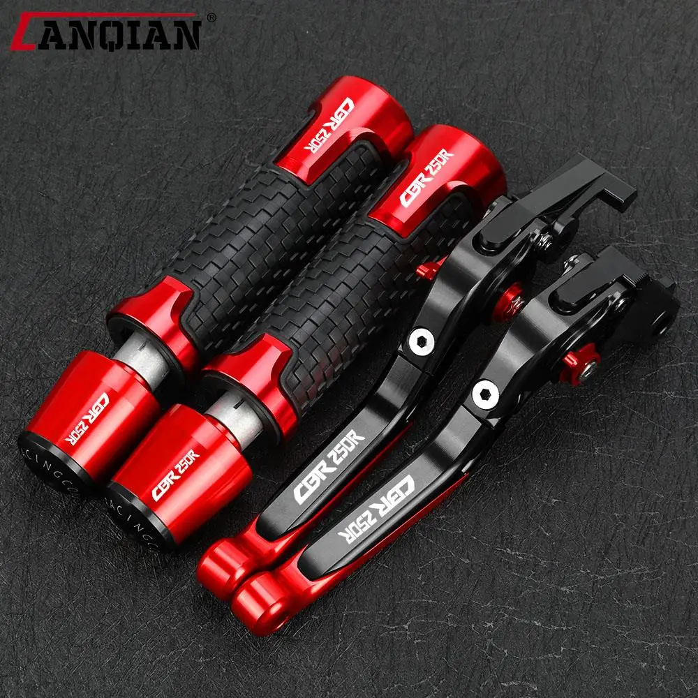 

For Honda CBR 250R 2011 2012 2013-2023 CBR250R Accessories Motorcycle Adjustable Brake Clutch Levers Handlebar Hand Grips ends