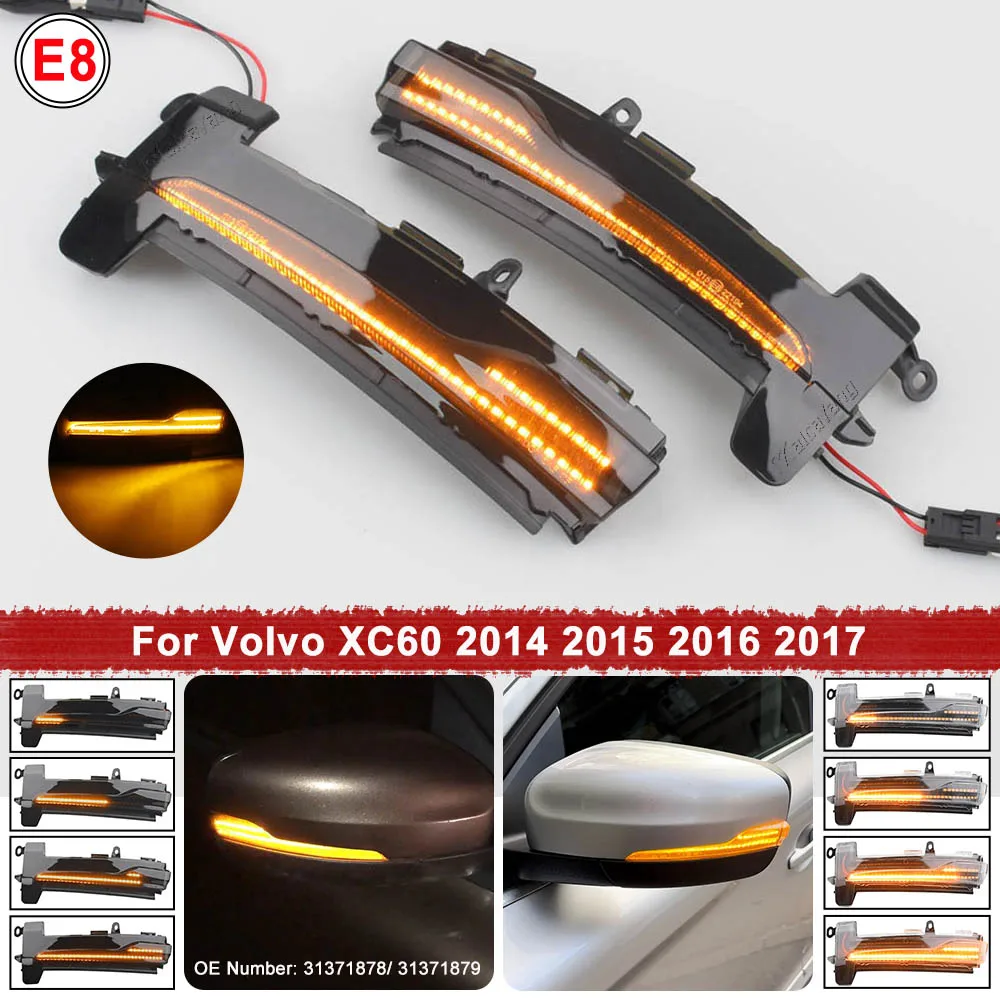 2x-led-oem-31371878-31371879-シーケンシャルダイナミックサイドミラーウインカーライト-ボルボ-xc60-2014-2015-2016-2017-ターンシグナルランプ