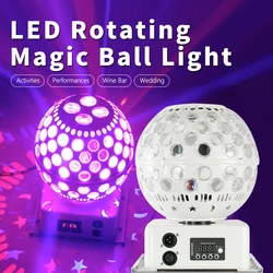 RGBW Magic Ball Light Сценические эффекты Светодиодные движущиеся головные фонари для баров КТВ Домашняя Рождественская Новогодняя праздничная вечеринка Украшение Сказочные лампы