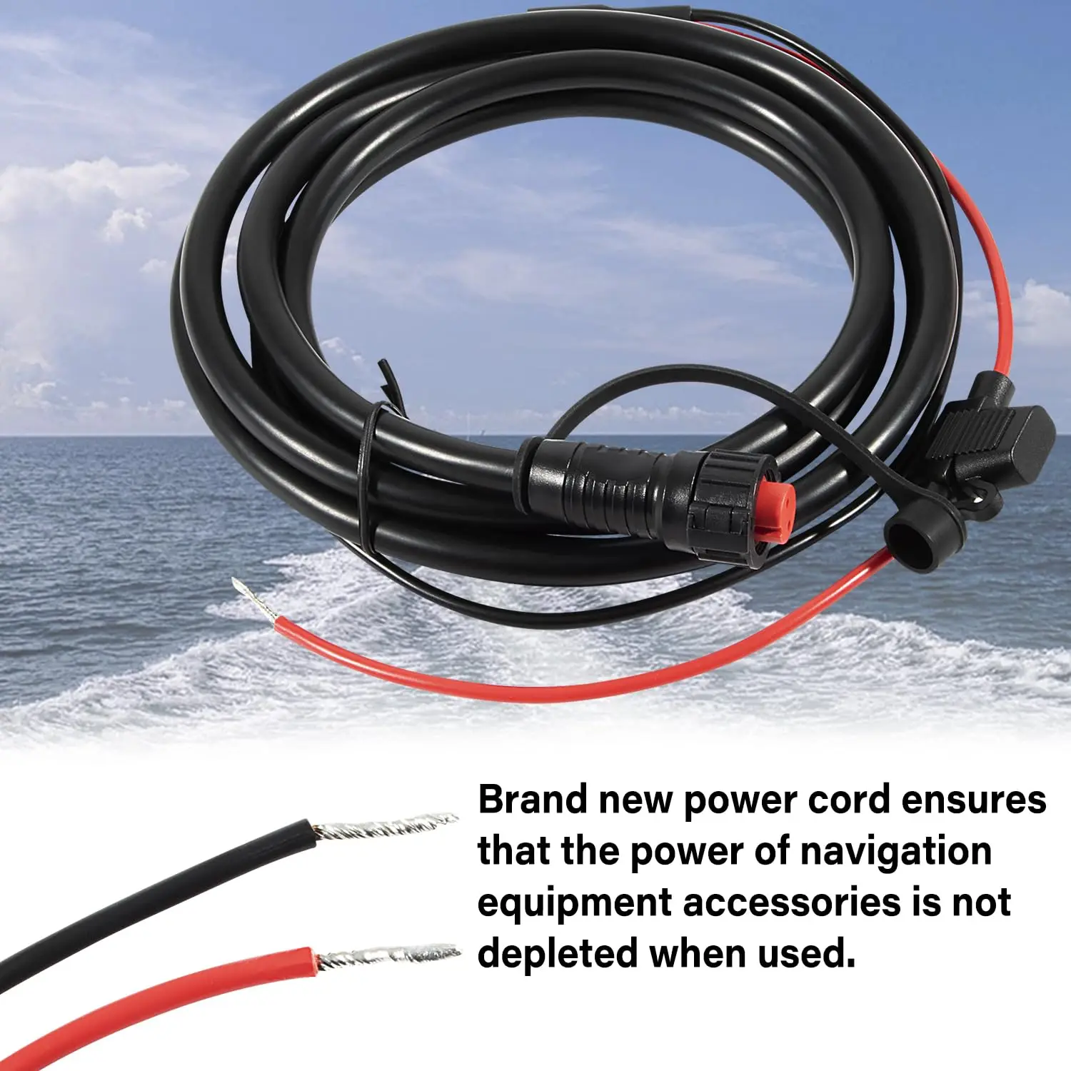 TM Power Cable Replacement, 010-10922-00, 2-Pin, Compatible with GPSMAP 4XXX& 5XXX Series