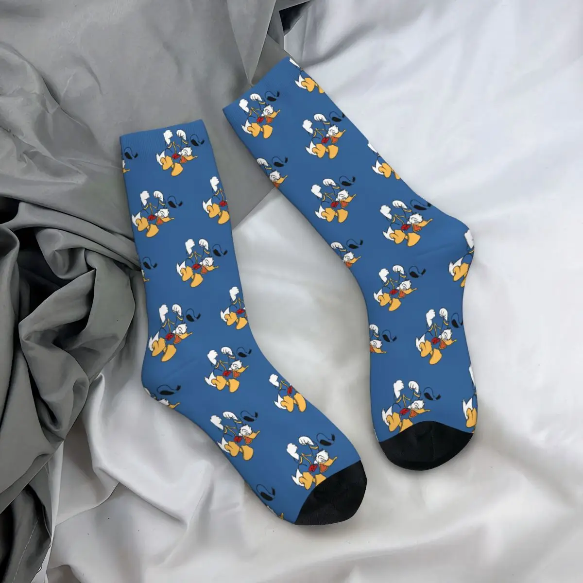 Happy Funny Male Men Socks Crazy Angry Donald Duck Cartoon Sock New High Quality Women Socks Spring Summer Autumn Winter