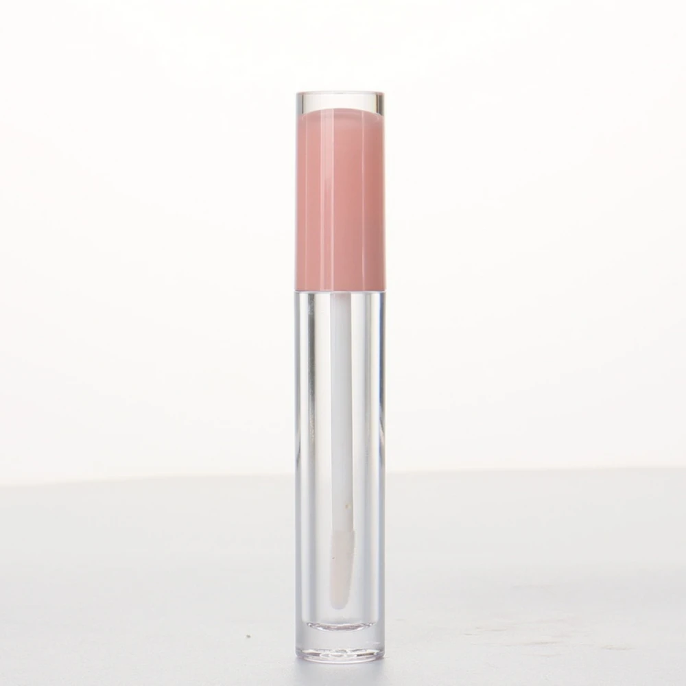 Contenedor vacío de Material ligero de forma redonda, tubo de brillo de labios, botella transparente de diseño transparente para hacer brillo de labios DIY, maquillaje