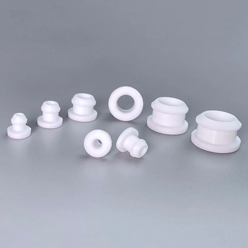 Trắng Ốp Cao Su Lỗ Viên 5.5-30Mm Kiểu T Cắm Bao Màn Chụp Gioăng Tẩy Trống Cấp nón Cói Chặn Chống Nước Bụi Niêm Phong