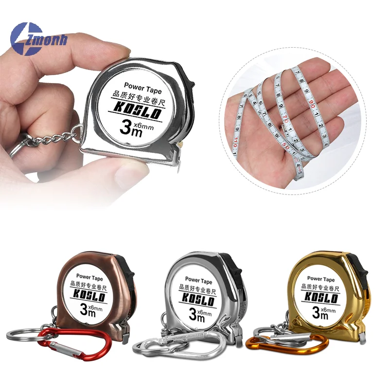 New！3M Portable Tape Measure Delicate Mini Household Ruler Tape Multipurpose Retractable Key Chain Tape Measuring Tools