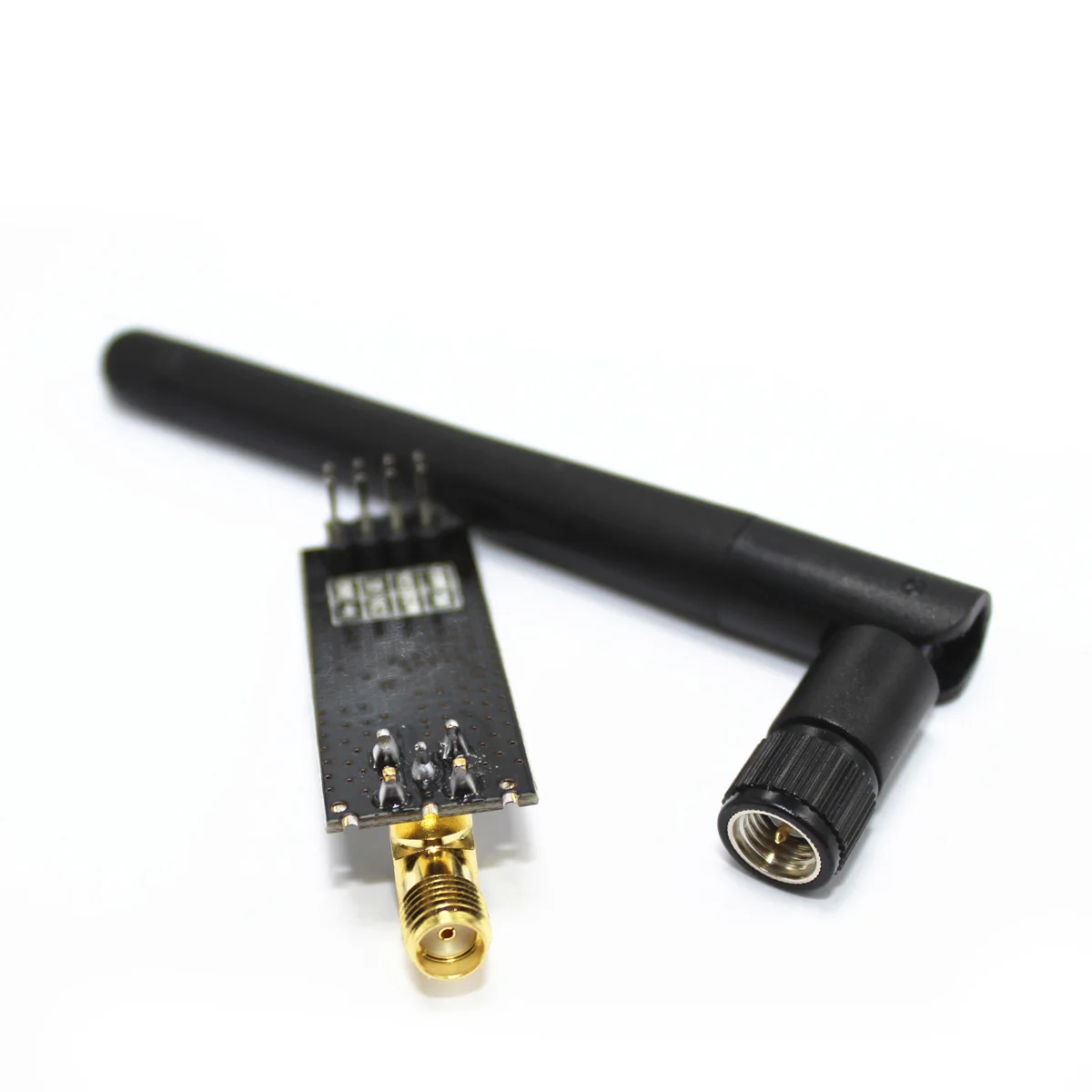 Módulo De Antena De Comunicação Sem Fio Do Transceptor, NRF24L01 + PA + LNA 2.4G 1100M SMA