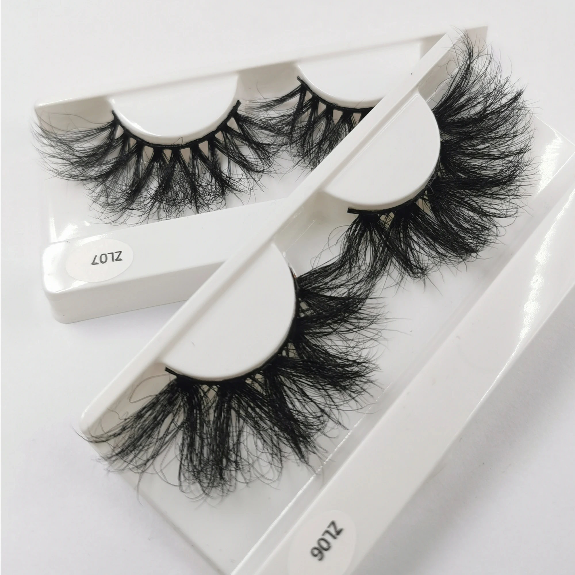 New 25mm Fluffy Mink Lashes Wholesale 5/10/50/200 Pairs  Real Mink Hair Natural Eyelashes Wholesale  Mink Eyelashes Bulk