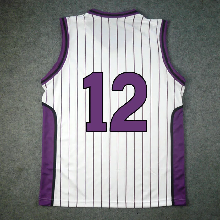 Anime Tank Tops KUROKO'S BASKETBALL Kuroko No Basuke Cosplay Yosen School #12 Himuro Tatsuya Basketball Jersey Size M L XL XXL