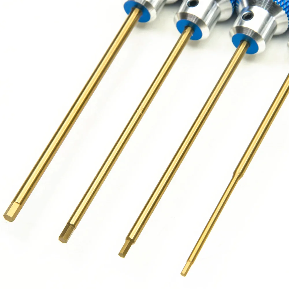 MIBIDAO Metalen Hexagon Schroevendraaier 1.5/2.0/2.5/3.0mm Hex Schroeven Wrench Tool voor RC Crawler auto Boot Vliegtuigen Onderdelen