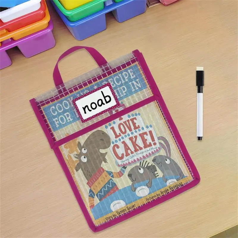 Mesh Zipper Pouch Reusable Mesh Durable Pouches Children's Handbag Tutoring Book Bag Zip Folders Multipurpose For Board Game