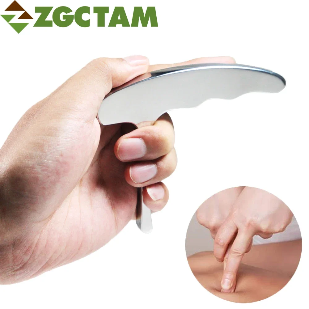 

1Pcs Guasha Massage Tool, Grade Stainless Steel Scraping Tool, Fascia Scraper, Skin Scraping Tool, Soft Tissue Massage Tool