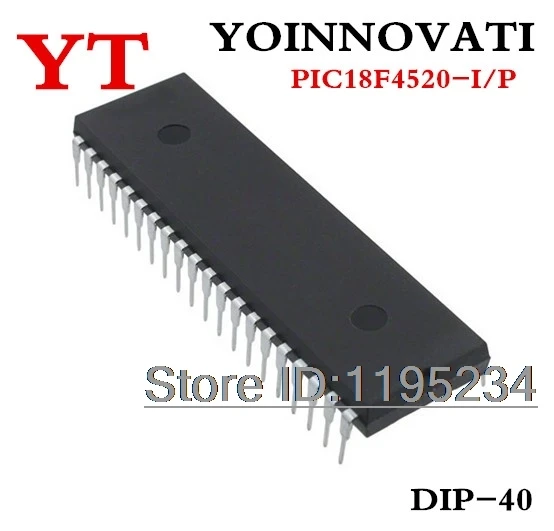 

5 шт./лот PIC18F4520-I/P PIC18F4520 PIC18F MCU 8BIT 32KB флэш-40DIP