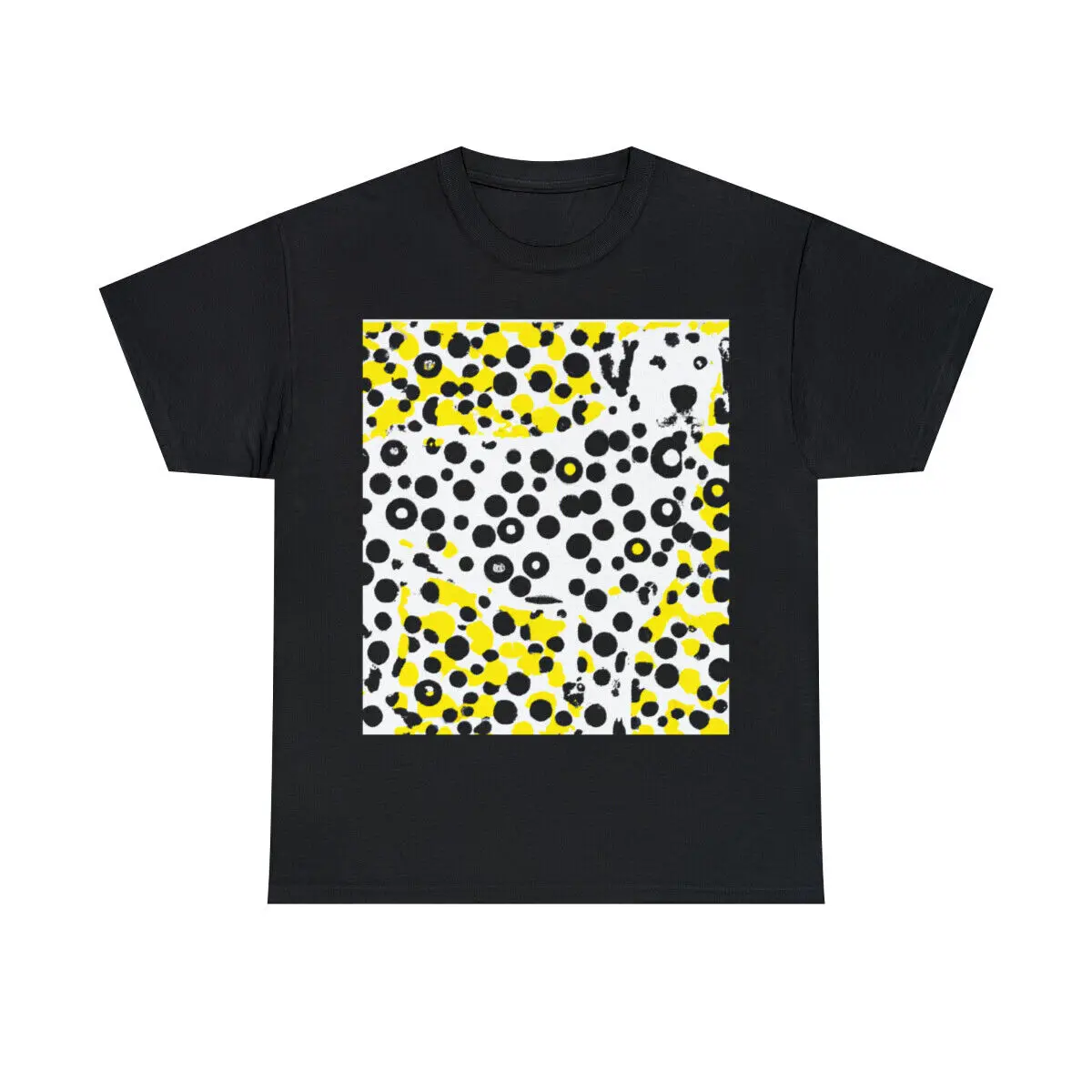 Dalmatian Dog Adult T-Shirt Playful Polka Dot Pup Art Abstract Pet Lover Tee