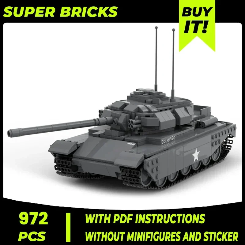 Moc Building Bricks Military Model Centurion Mk 3 Tank V2 Technology Modular Blocks Gifts Toys For Childen DIY Sets Assembly