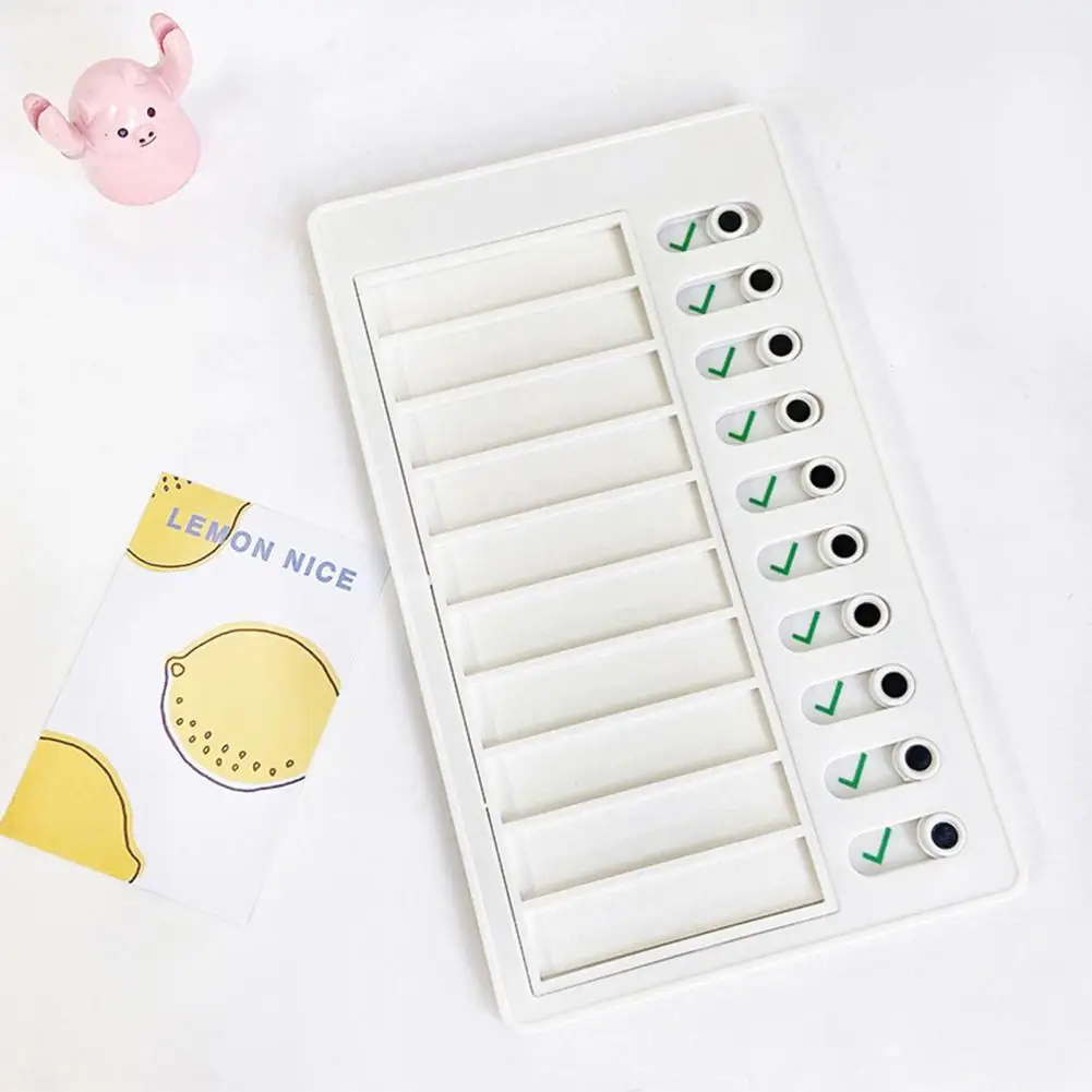 Productivity Checklist Efficient Kids Chore Chart Routine Planning Board with Detachable Cardstock Organize Home Tasks To-do