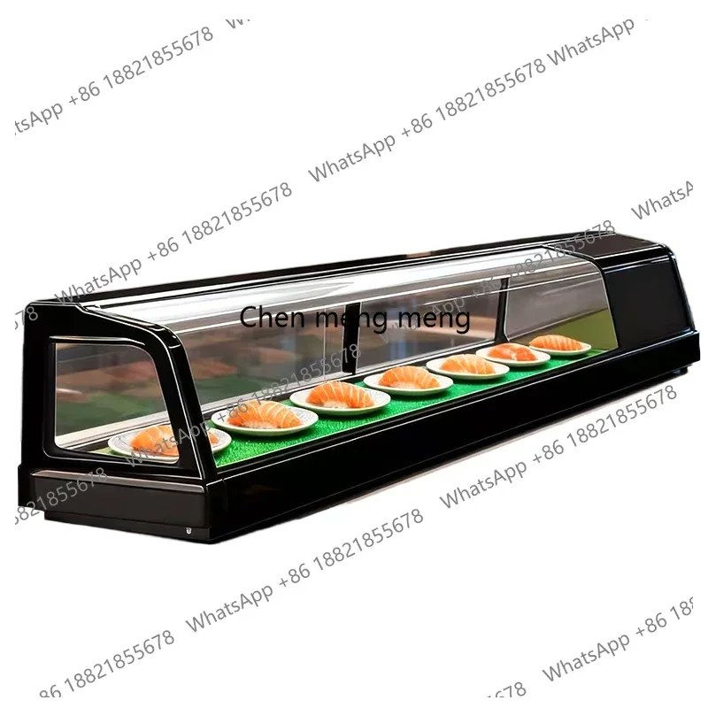 Salmon Sushi Cabinet Sashimi Refrigerated Display Countertop Direct Cooling Single Double Layer Display Cabinet