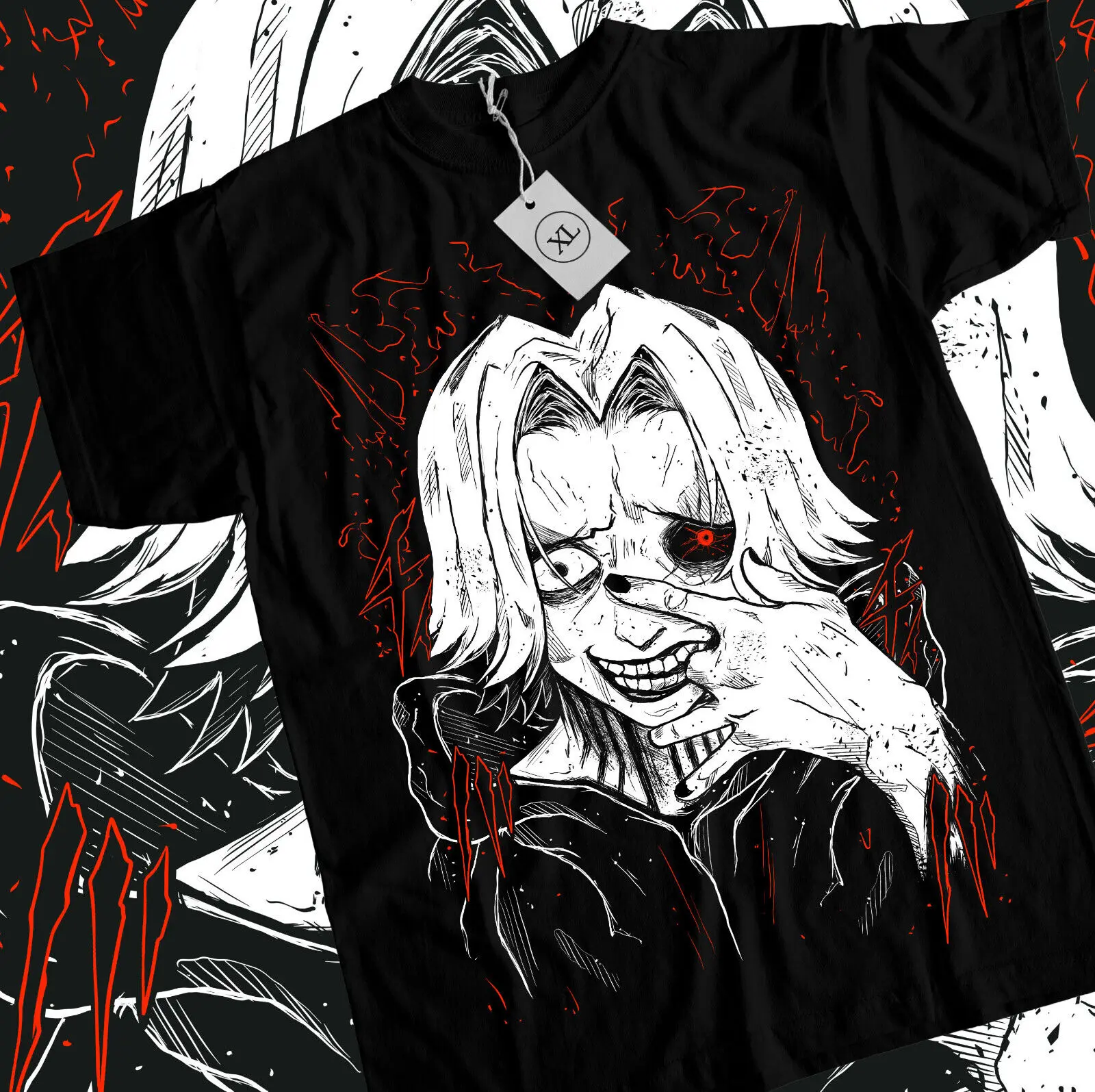 Seidou Takizawa T-shirt Tokyo Ghoul Strip Anime Unisex Black shirt Tee All Size