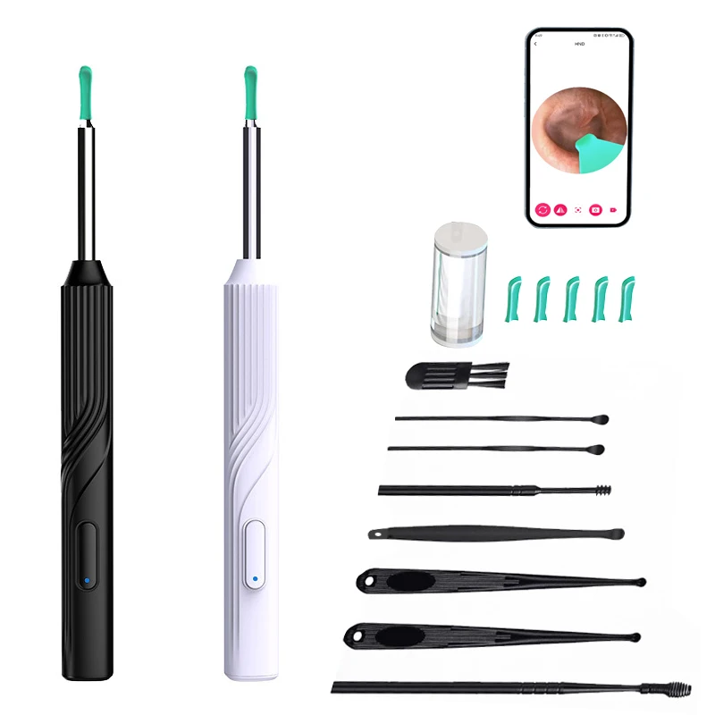 Wireless Visual Ear Pick Camera Ear Wax Removal Tool Picker Ear Cleaner Wax Removal Earwax Cleaning Endoscope Kit Spoon Earpick