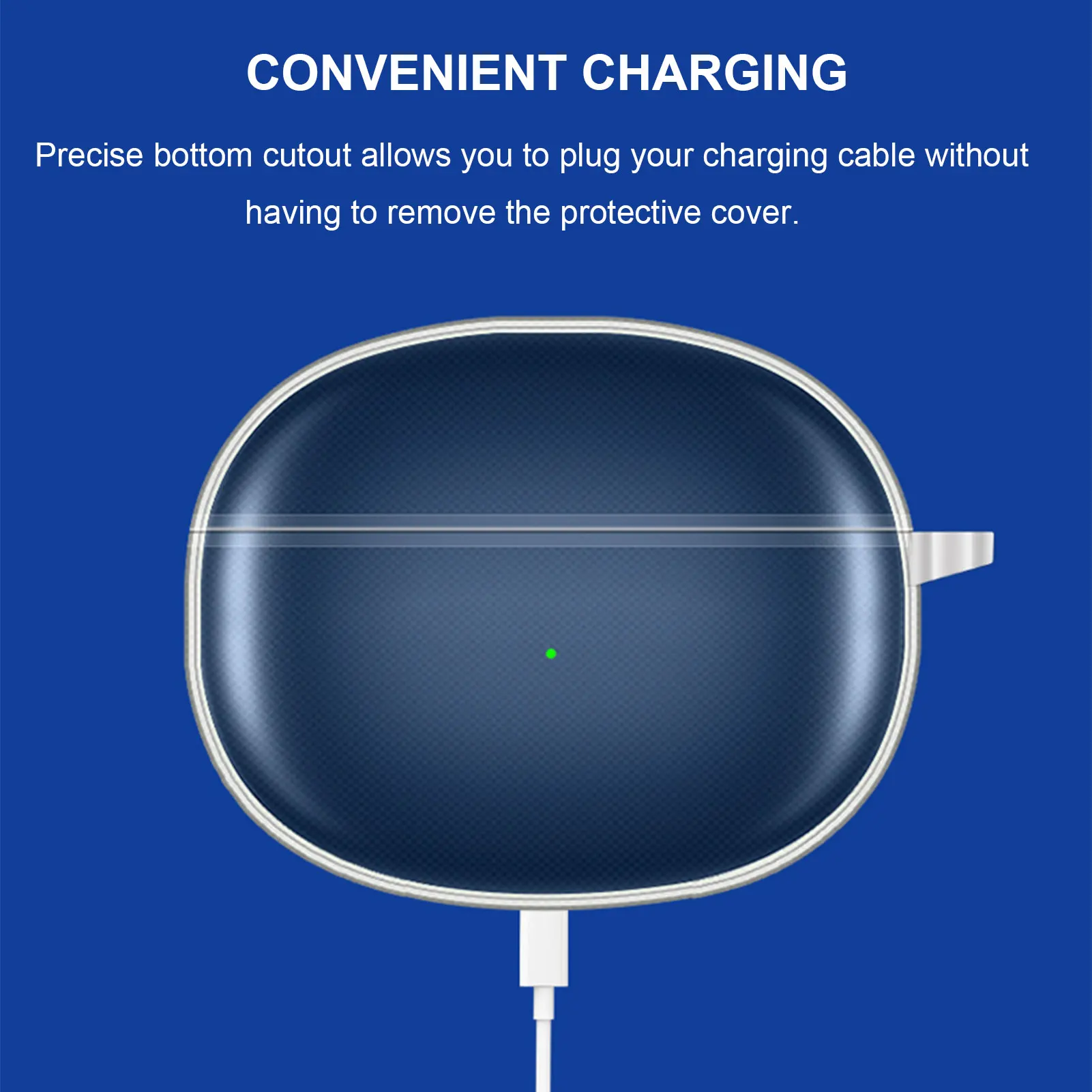 Casing Lembut Bening TPU untuk Penutup Earphone Nirkabel Realme Bud Air 3 untuk Earphone Realme Airbud 3 Cangkang Transparan Earphone dengan Gantungan Kunci