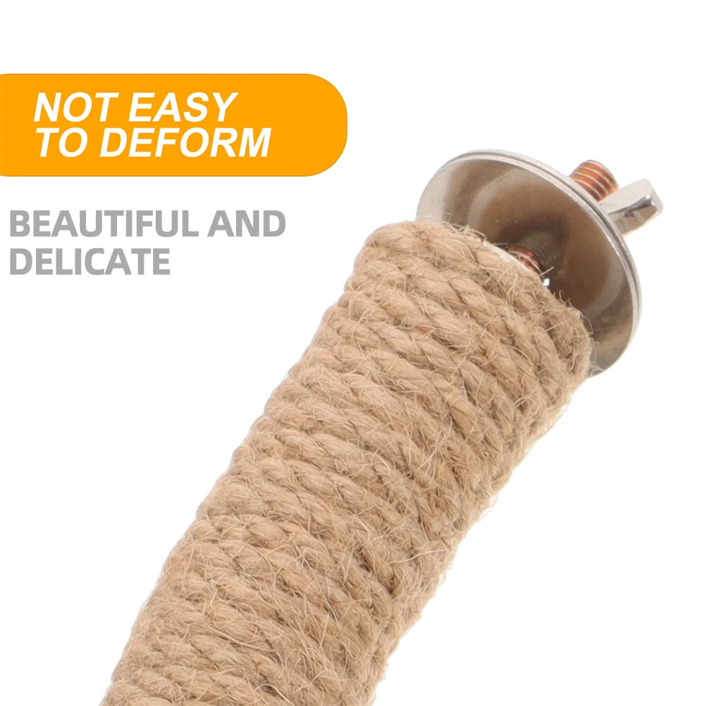 

Parrot Perch Accessories Jute Durable Chewing For Small Parrots Hanging Swing Rope Cage Supplies Rope Perches For Bird Cages