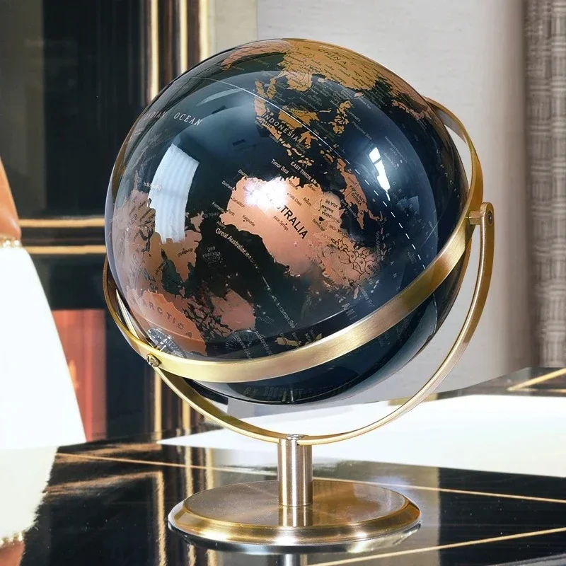 A  Modern light luxury high-end globe ornament wine cabinet