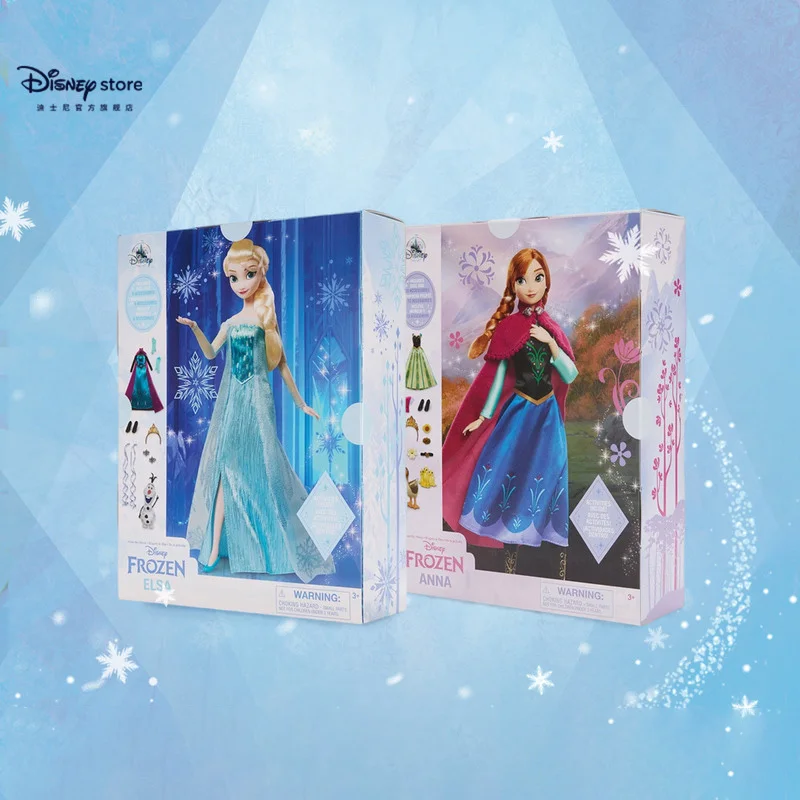 

Официальный аутентичный Дисней на складе «Холодное сердце», Эльза Анна, платье принцессы, куклы, фигурки, набор игрушек, товары для фильмов, подарок