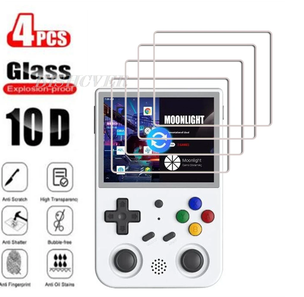 4Pcs Tempered Glass FOR Anbernic RG353V RG353VS 3.5