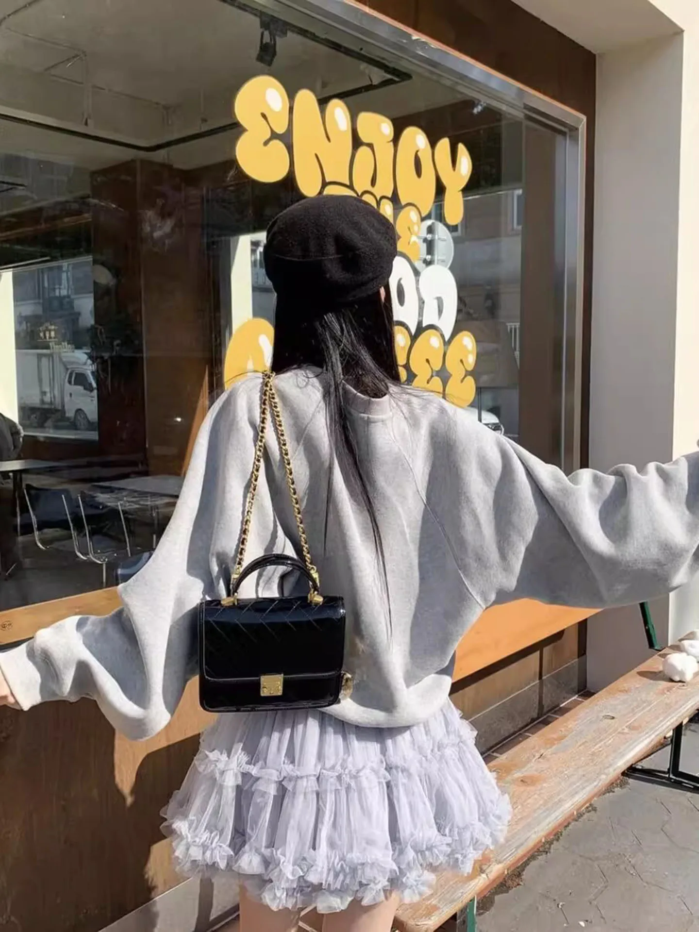 Liliang femmes f jupe été nouveau Sle Agel Personali moelleux gâteau jupe ort jupe Me bois oreille à volants taille haute