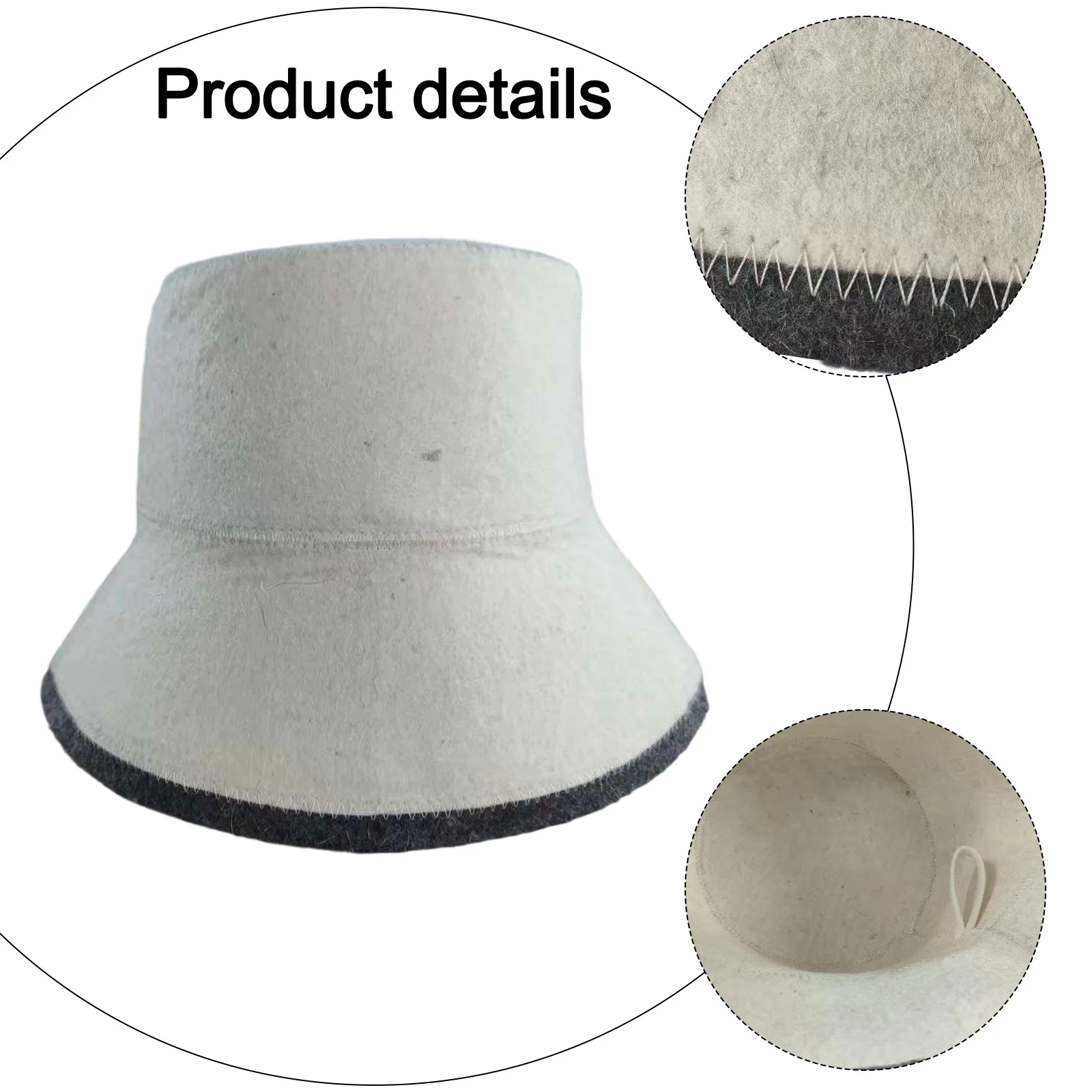Woolen Felt Sauna Hat Offering Thermal Barrier Protection And Lightweight Wear For Regular Sauna Or Steam Room Users