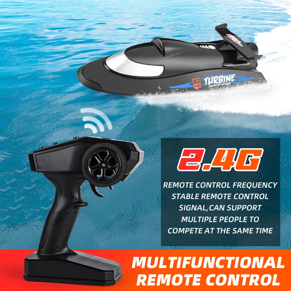 Flytec V009 RC Boat Waterproof 2.4GHz Electric 30km/h Remote Control Boats Three-speed Mode Speedboat Ship for Kids Adults Toys