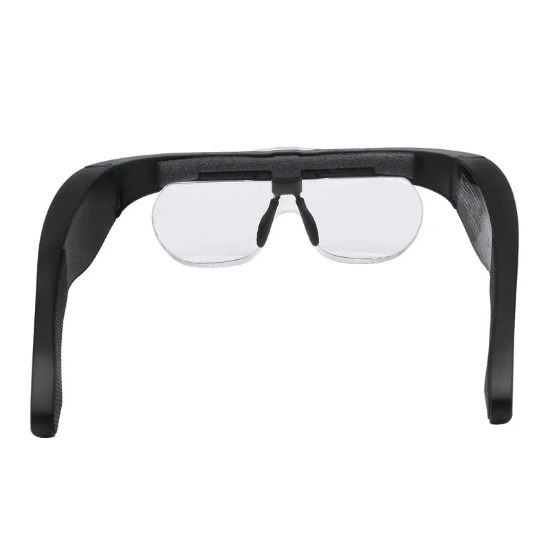 Rechargeable Head Magnifier Glasses Magnifier with LED Light Jeweler Headband Magnifier Eye Glasses Optical Glass Tool