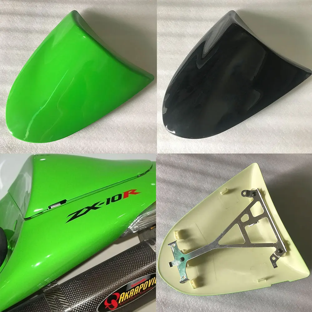 

Для Kawasaki ZX10R ZX-10R 2006 2007 мотоциклетный задний пассажирский коврик ZX 10R 06 07 зеленый углеродный черный