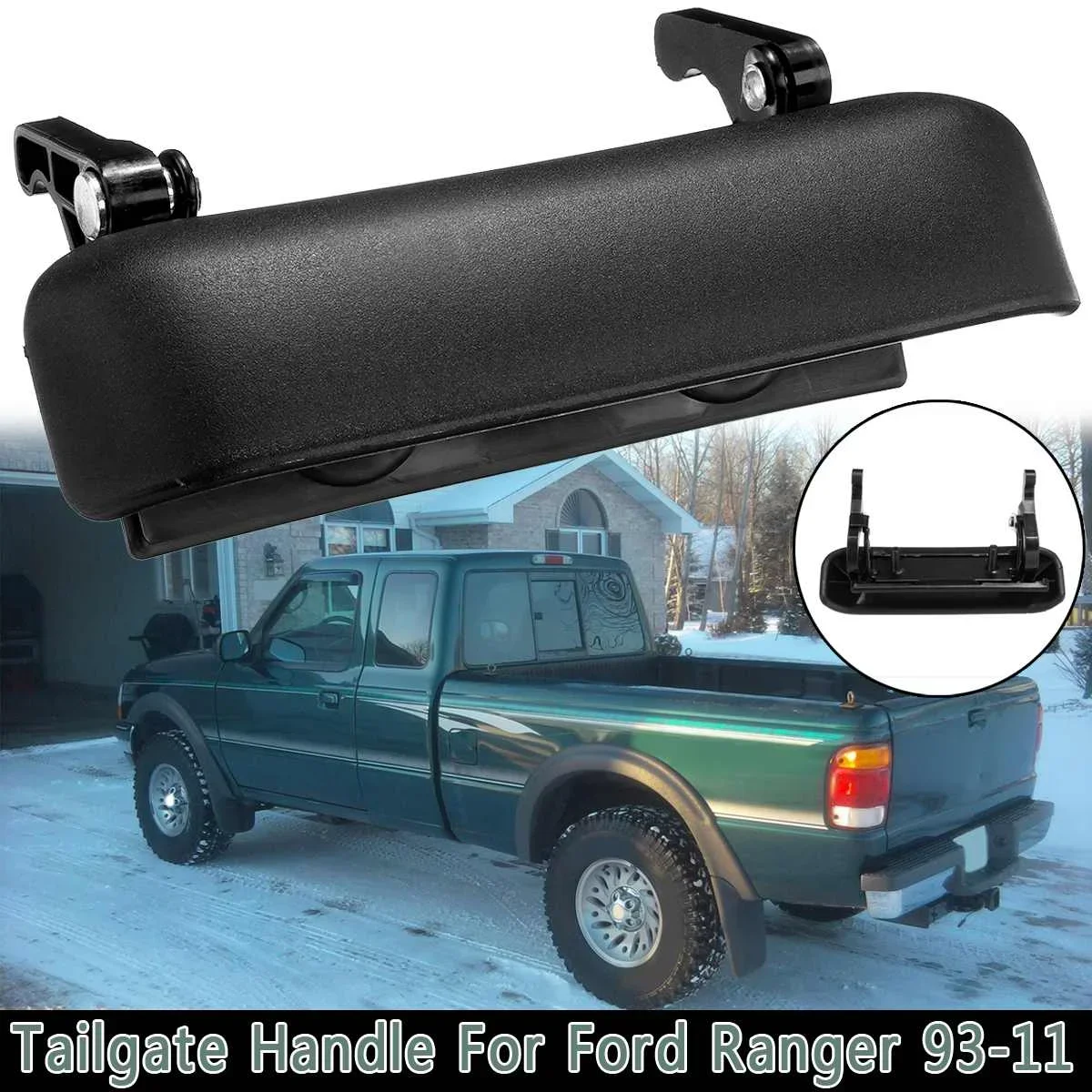 1L5Z9943400A Black Rear Tailgate Trunk Handle For Ford Ranger 1993-2000 2001 2002 2003 2004 2005 2006 2007 2008 2009 2010 2011