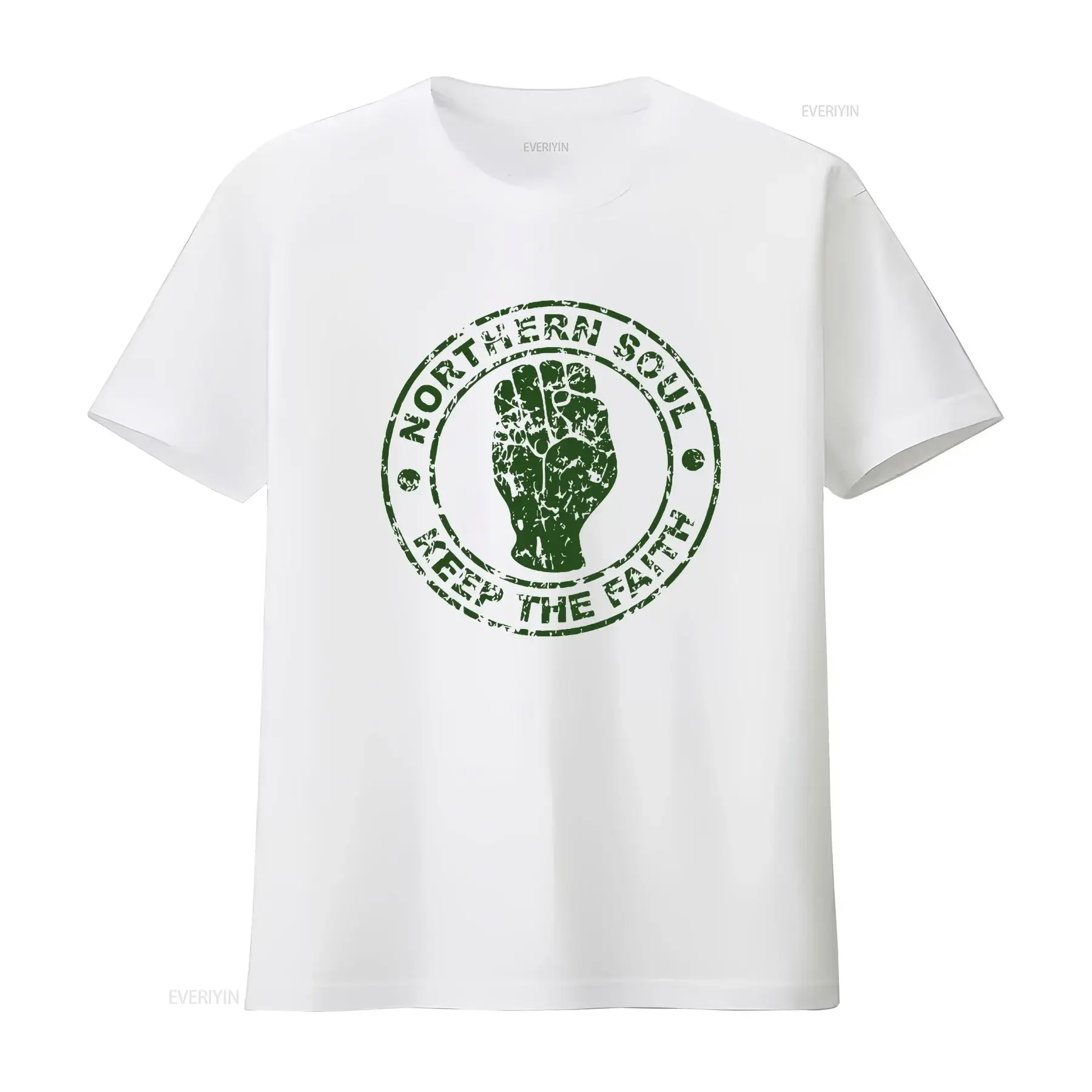 Northern Soul OFFICIAL T Shirt Keep The Faith Wigan 90's Dance Music Club SALE long or short sleeves vintage Washed Slightly