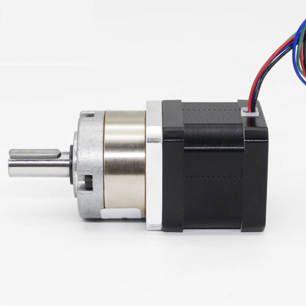 Nema17 Planetary Gearbox Solar Tracker Stepper Motor with Reducer Ratio 3.7-369 Current 1.33/1. 5A Maintaining Torque 270/380mNm
