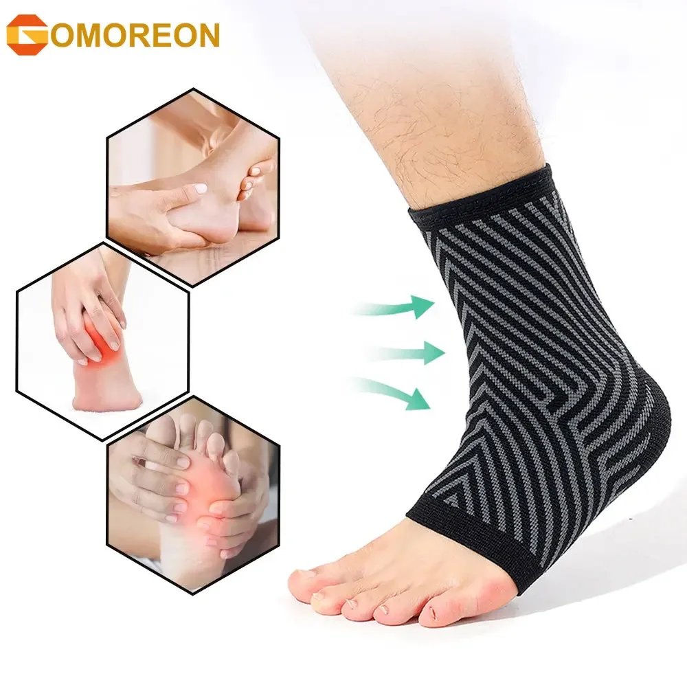 

Ankle Brace Compression Support Sleeve for Injury Recovery, Joint Pain. Achilles Tendon Support, Plantar Fasciitis Foot Socks