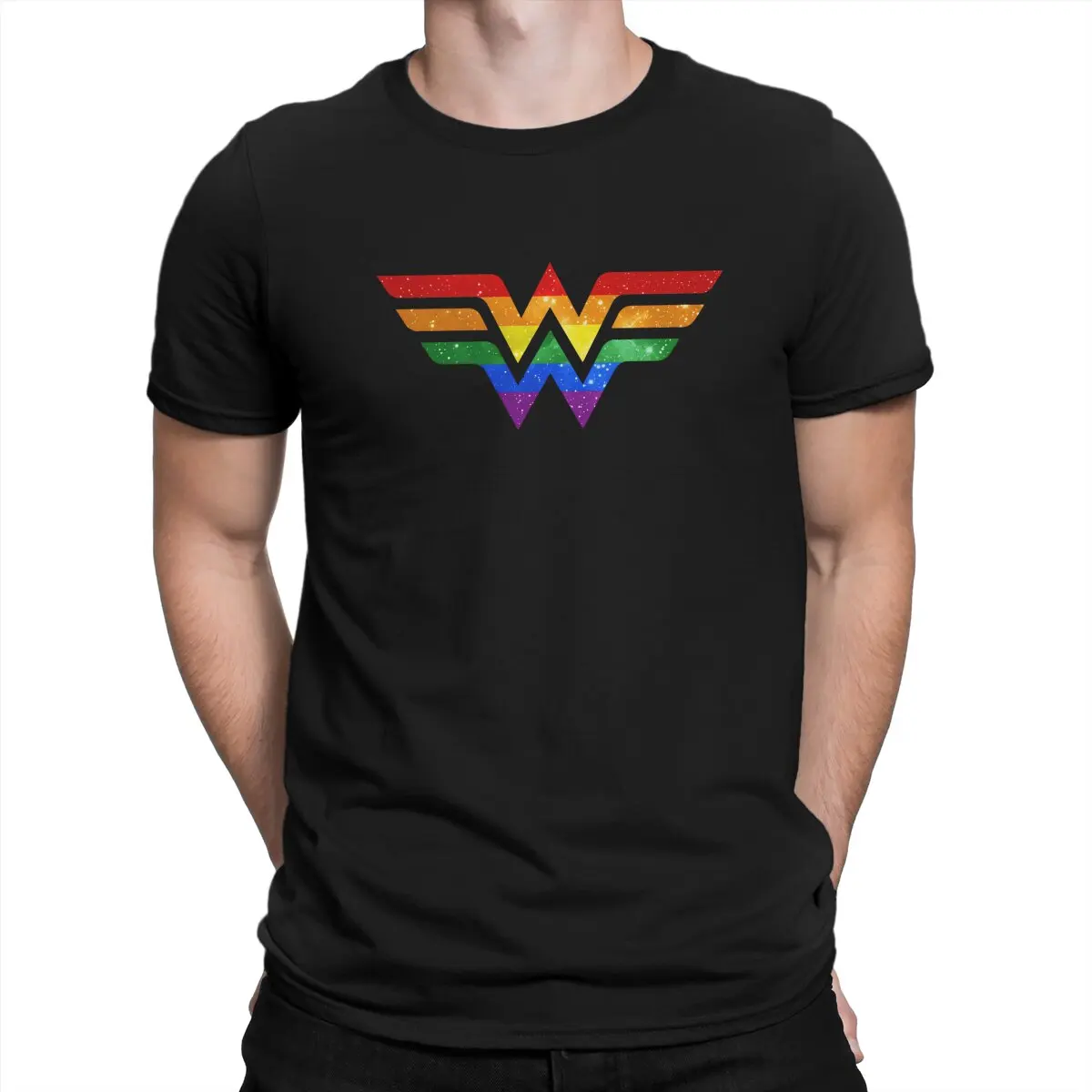 Men's T-Shirts Wonder Pride Gay Classic Fashion Tee Shirt Short Sleeve LGBT Pride T Shirts Round Neck Clothing Summer