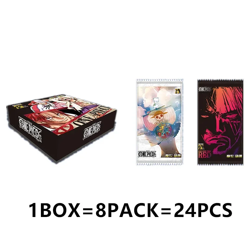 Carte da collezione One Piece Booster Box Anime TCG Cartas Tcg Rufy Zoro Sanji Nami Card per la famiglia Bambini Giocattoli di Natale