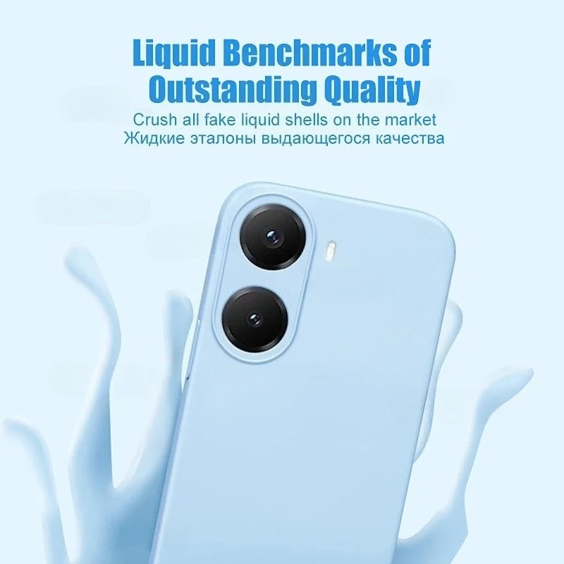 حافظة Poco X7 Pro من السيليكون السائل المقاوم للصدمات لهاتف Xiaomi Poco X7 Pro X 7 Pro Poco X7 Pro Pocox7 Pro غطاء ناعم من البولي يوريثان الحراري