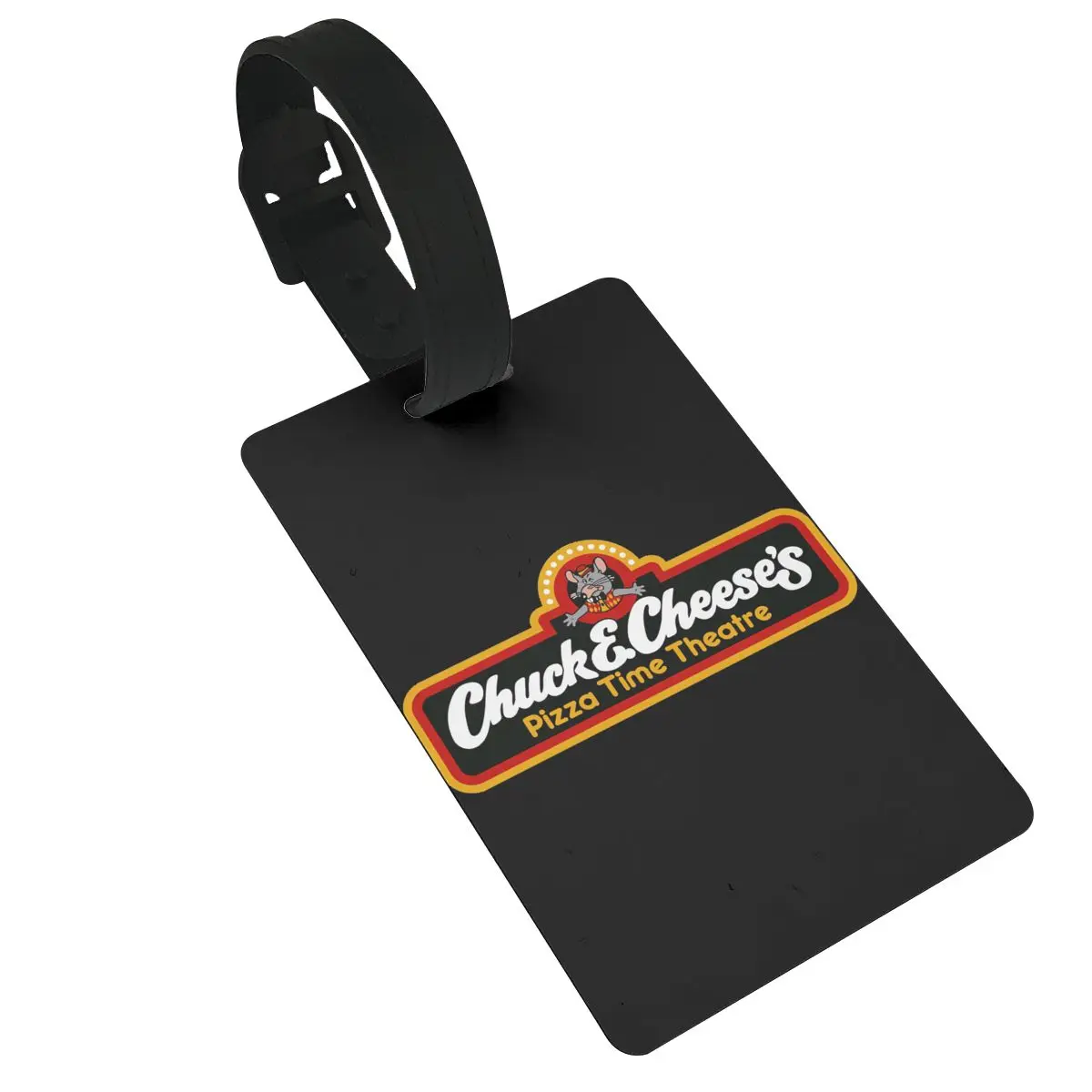 Chuck E Cheese Logo Luggage Tags Suitcase Accessories Travel PVC Fashion Baggage Boarding Tag Portable Label Holder Name Address