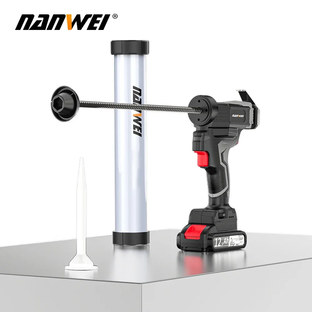 21 V Glass Glue Wireless Tool DIY Cordless Adhesive Handheld Caulk Sealant for Door Balcony Window