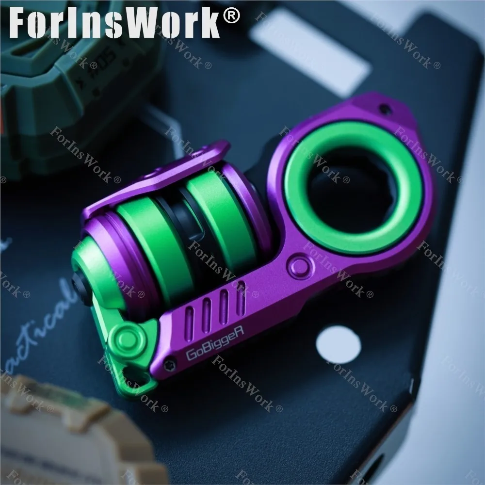 

GoBiggeR NEW COLOR Aluminum Aurora [Youth Edition] Push Slider Multi-functional Composite Toys EDC Slider Fidget Toy
