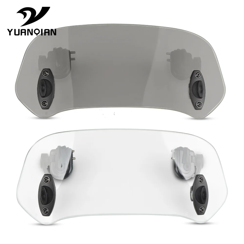 Motorcycle Risen Adjustable Windshield Spoiler Air Clip On Windscreen Deflector FOR kawasaki ZL600 ZX10R ZX1100 ZX12R ZX14R ZX-6 image 4