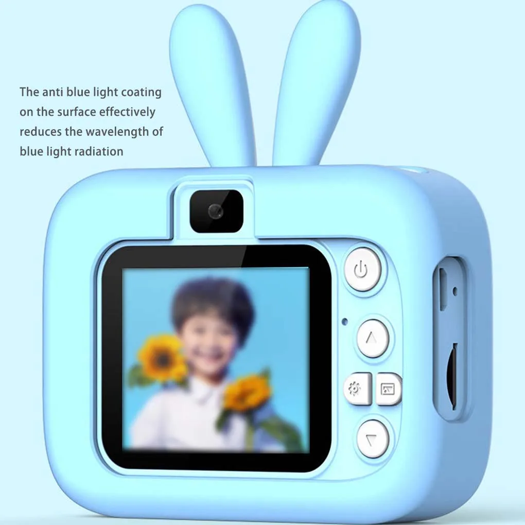 Instant Print Camera Thermal Printing Cameras Digital Photo Camcorder High-definition Kids Toys Birthday Gift Blue