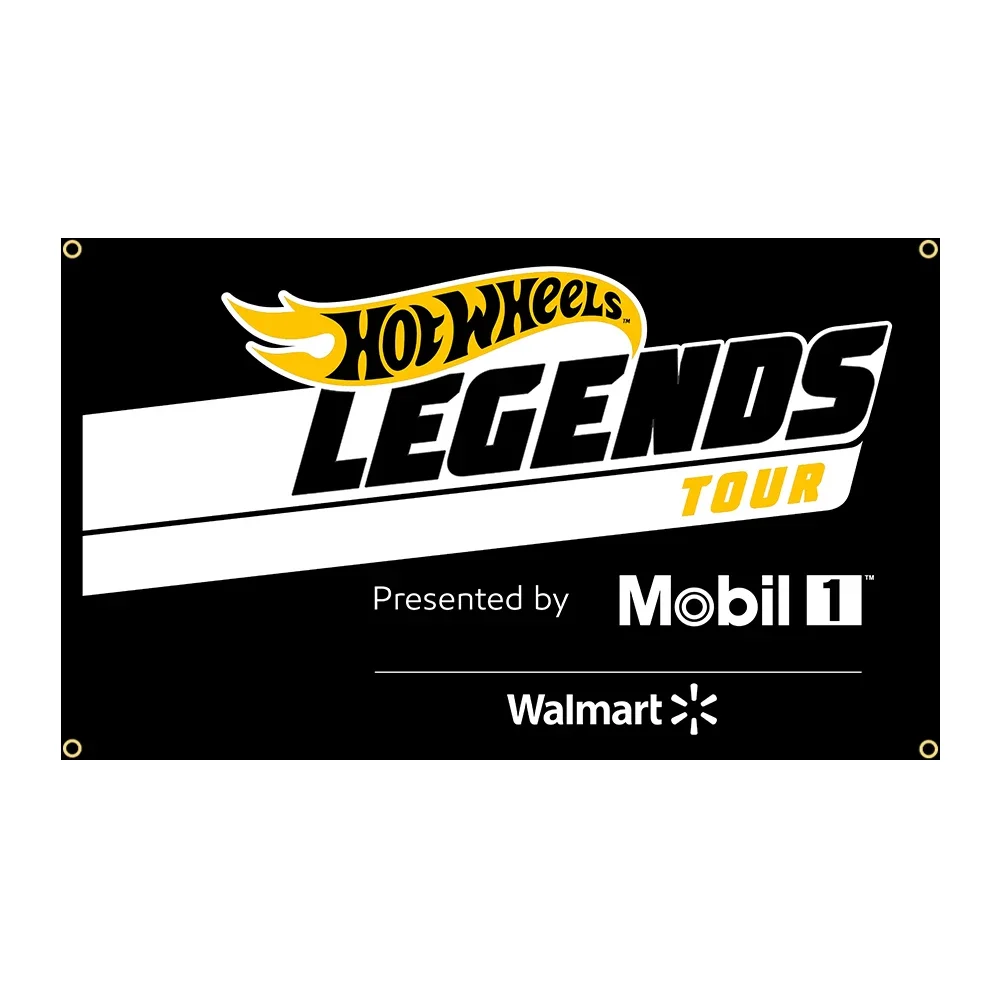 90x150cm Hot Wheels 50th Legends Flag Polyester Printed Car Banner Decoration