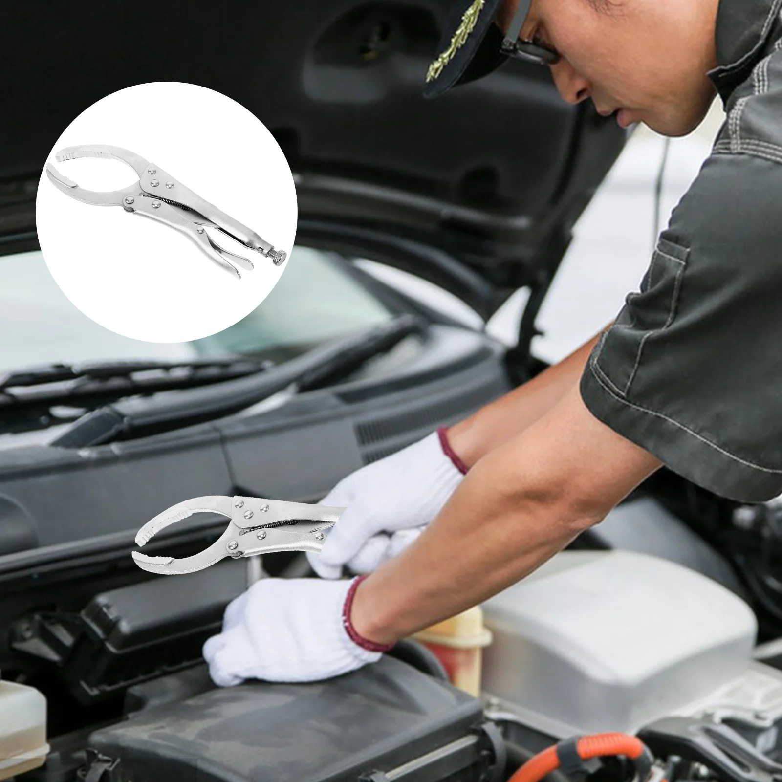 

Solid Construction Oil Filter Remover Pliers Multiple Functions Comfortable Experience for DIY and Professional Use